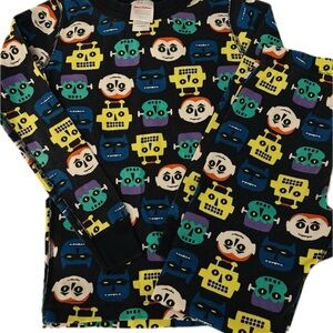 Hannah Andersson Colorful Robot Print Pajama Set